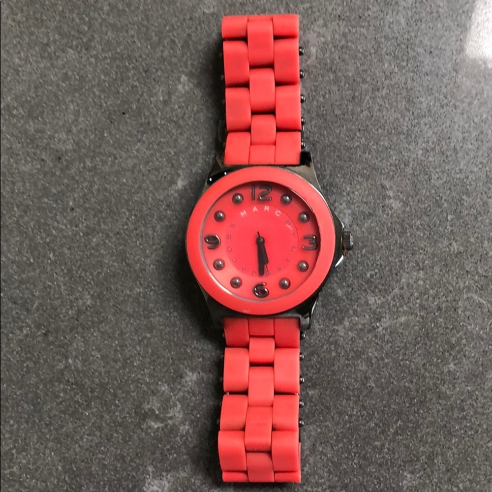 Coral Marc Jacobs watch.